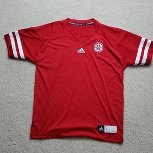 Adidas Red Husker Home Jersey, Sz L, New